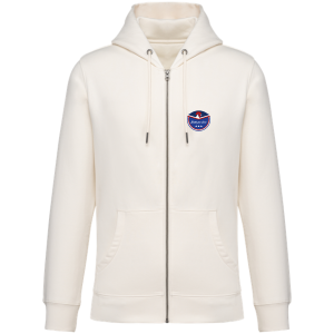 Sweat zippé à capuche unisexe - modèle Coq