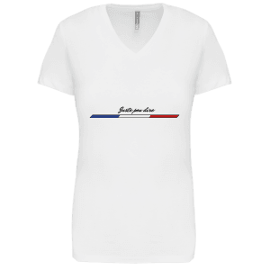 T-shirt Femme col V - modèle 2