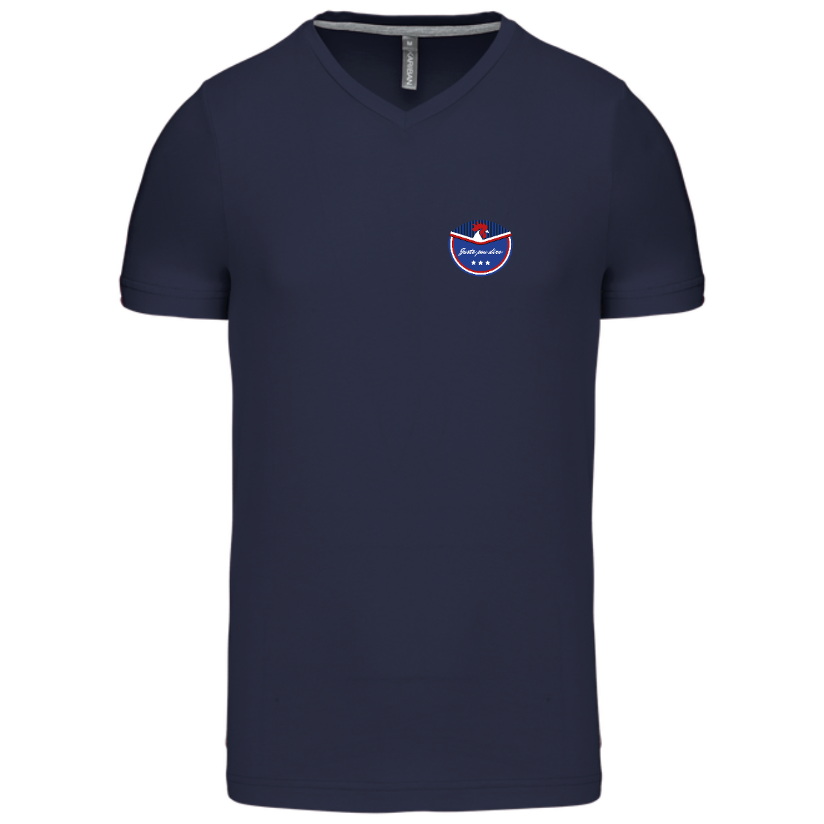 T-shirt Homme col V - modèle Coq 2 T-shirt Homme col V - modèle Coq – Image 2