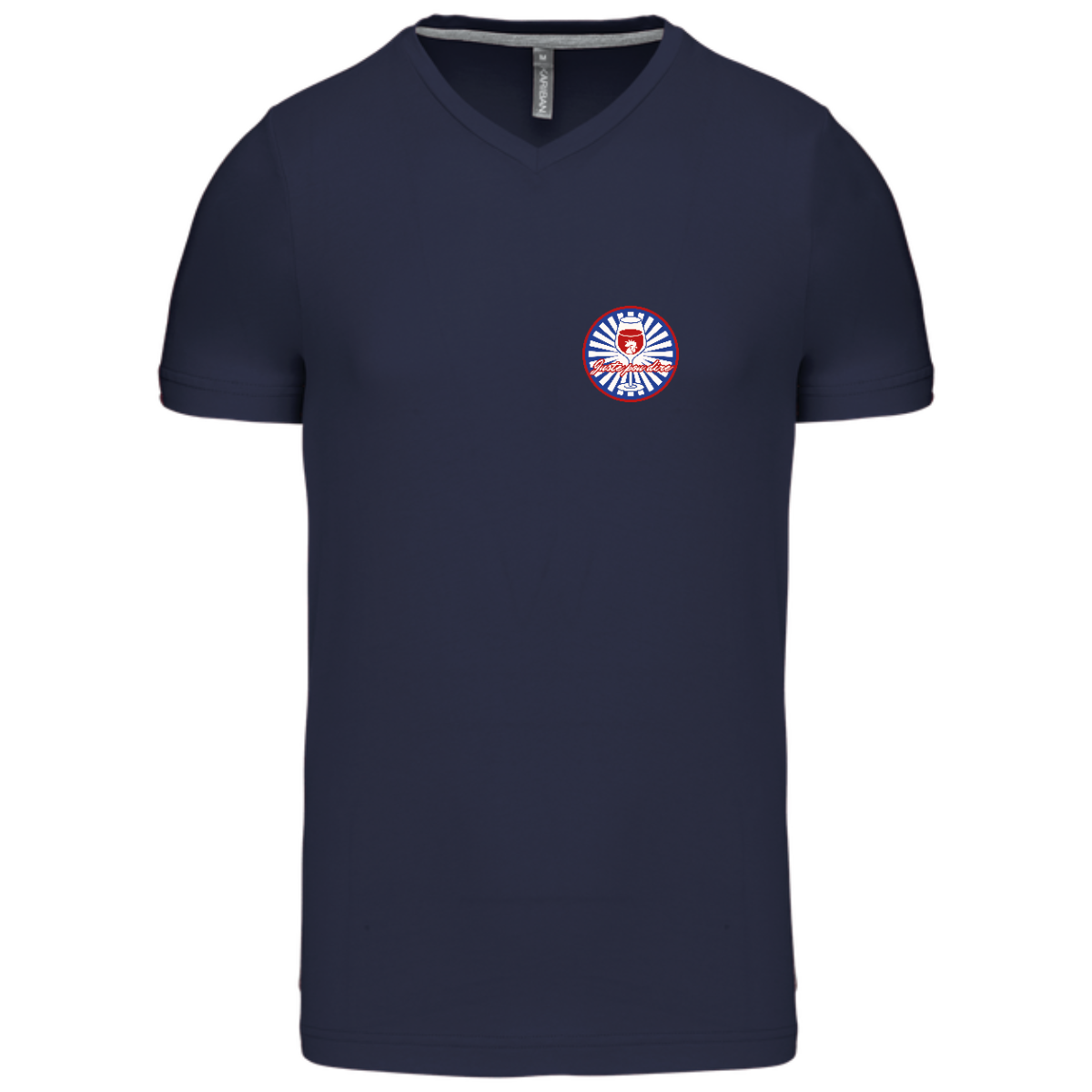 T-shirt Homme col V - modèle Verre 2 T-shirt Homme col V - modèle Verre – Image 2