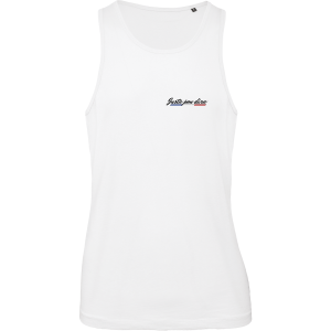Débardeur homme blanc design 1 Juste pou dire