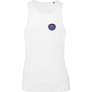 Débardeur homme blanc design coq