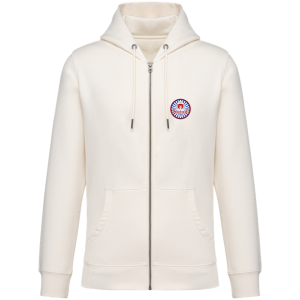 Sweat zippé à capuche unisexe - modèle Verre